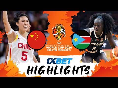 China 🇨🇳 v South Sudan 🇸🇸 | Highlights | #FIBAWWC 2026 Qualifying Tournament