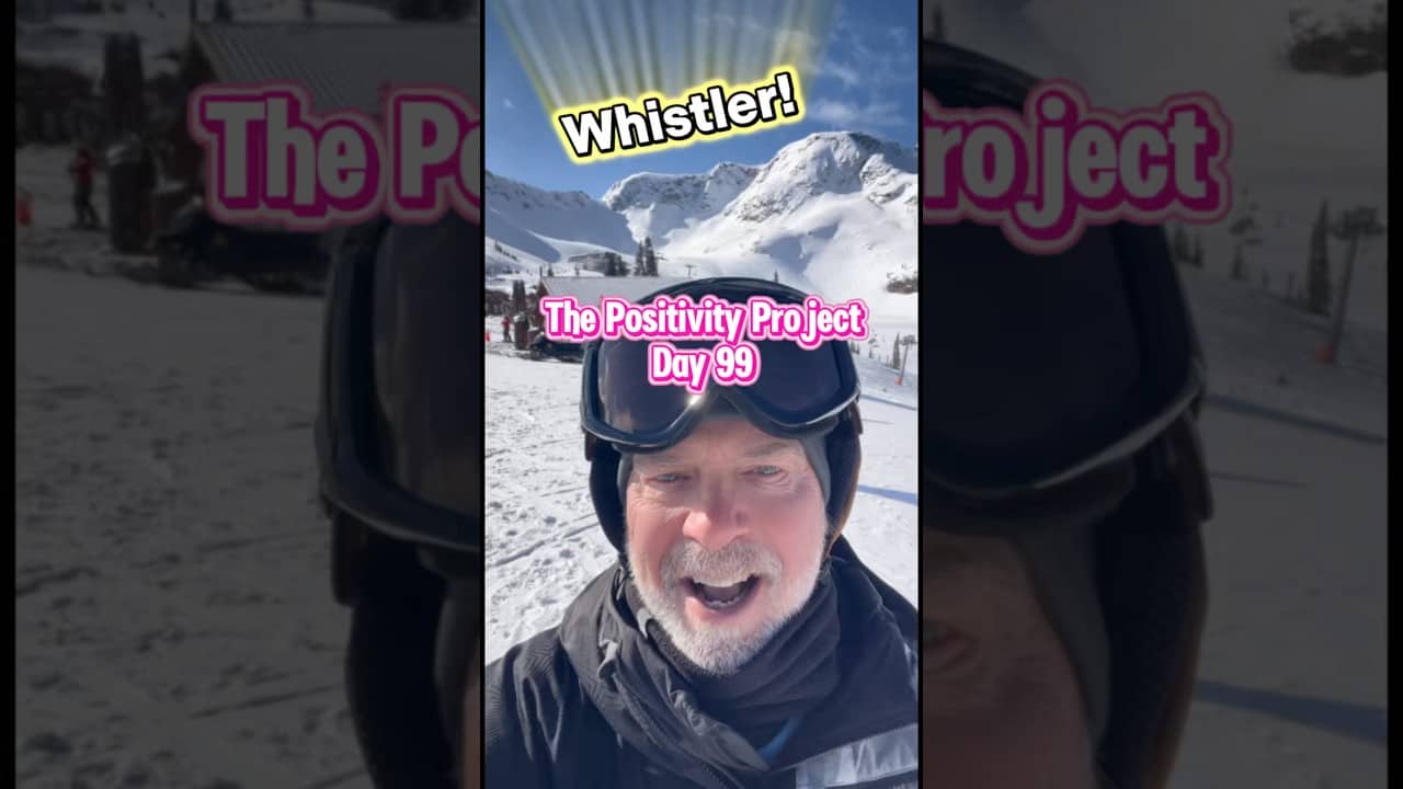 Day 99 of The 100 Day #positivityproject 🏂 Plenty of ☀️ and a bit of new ❄️ #whistler