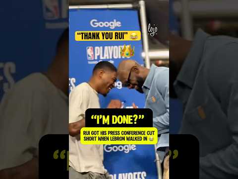 LeBron thanked Rui for cutting his press conference short 😂😂