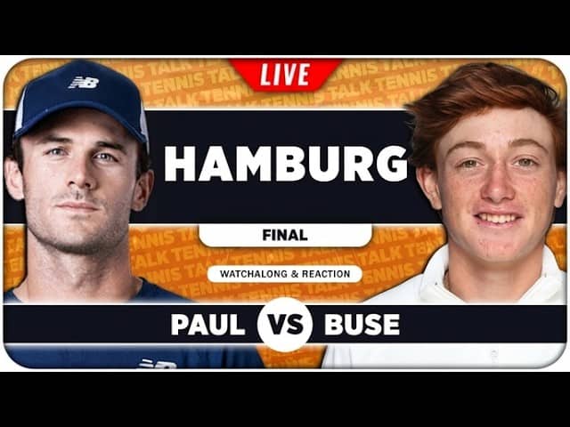 PAUL vs BUSE • ATP Hamburg 2026 Final • LIVE Tennis Watchalong