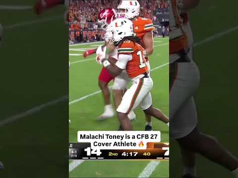 A quick reminder why Malachi landed on the cover EA CFB 26 🙌 #miamihurricanes #collegefootball