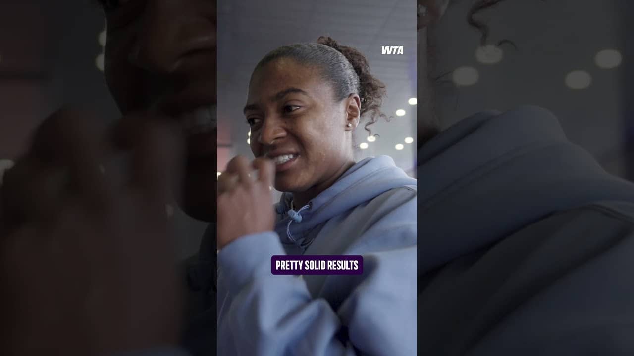 Hailey Baptiste in the building 💪  Bringing the grit to clay season 🧱#MMOpen