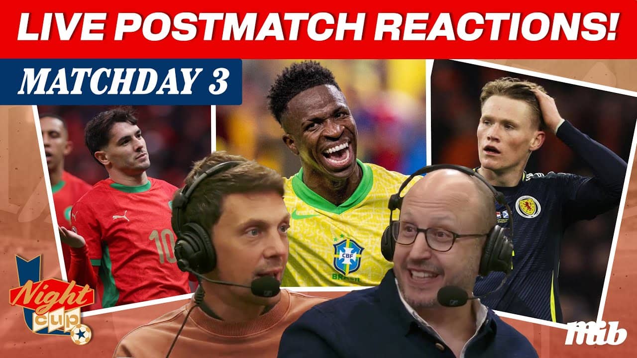 QAT v SUI I BRA v MOR | HAI  v SCO I AUS v TUR I LIVE! Post-Match Reax w/ Trevor Noah | Night Cup