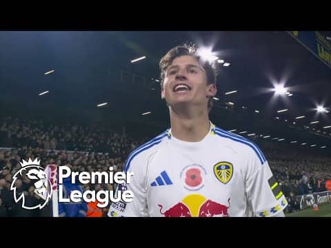 Brenden Aaronson slots home Leeds' opener against West Ham | Premier League | NBC Sports