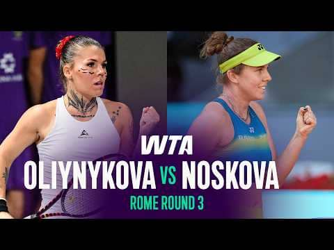 Oleksandra Oliynykova vs. Linda Noskova | 2026 Rome Round 3 | WTA Match Highlights
