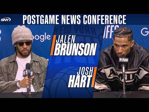 Josh Hart and Jalen Brunson discuss what went wrong in the Knicks' loss to Atlanta in Game 2