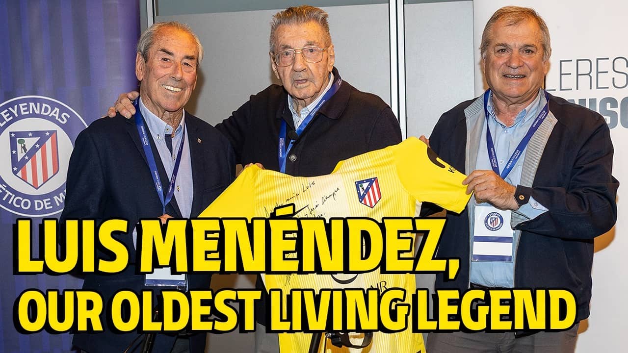 Tribute to Luis Menéndez, Atlético de Madrid's oldest living legend