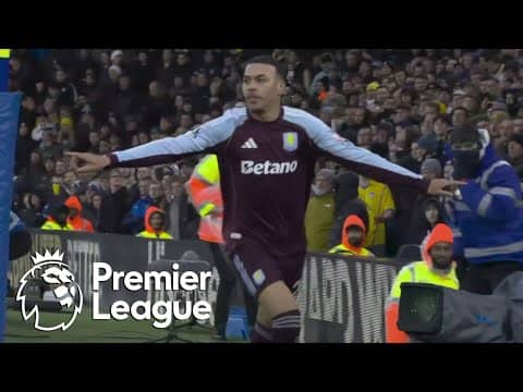 Morgan Rogers brings Aston Villa level with Leeds | Premier League | NBC Sports