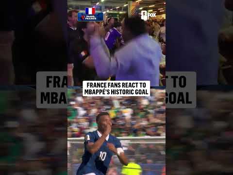 France fans were shocked to witness Mbappé historic goal 🇫🇷