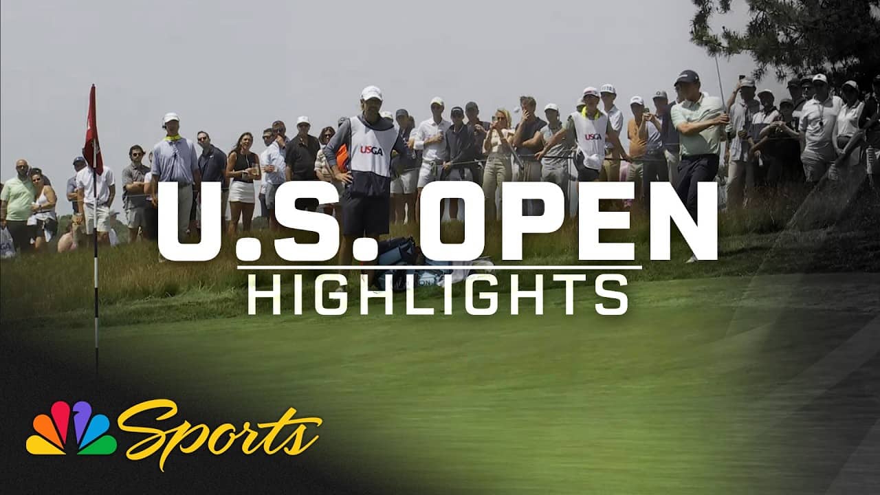 Matt Fitzpatrick catches MASSIVE BREAK with chip-in par at U.S. Open | Golf on NBC Sports