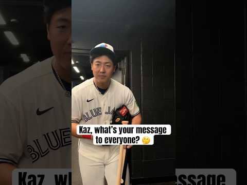 Kazuma Okamoto with a message to Toronto Blue Jays fans 😅🥹 #Toronto #BlueJays