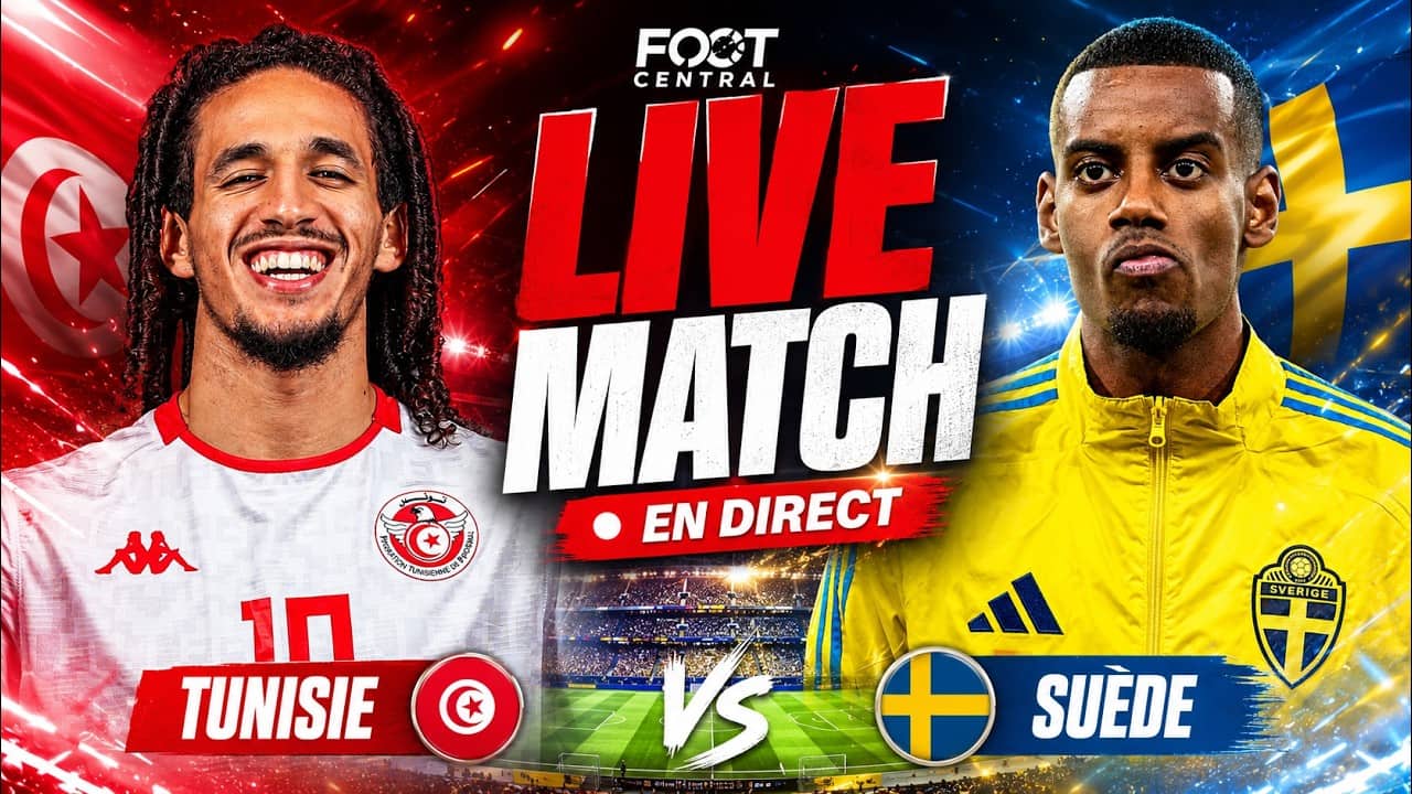 Suède 🆚 Tunisie En Direct : Le Live Match De Coupe Du Monde !