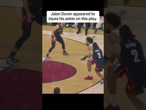 Duren would head for the locker room and later returned to the game