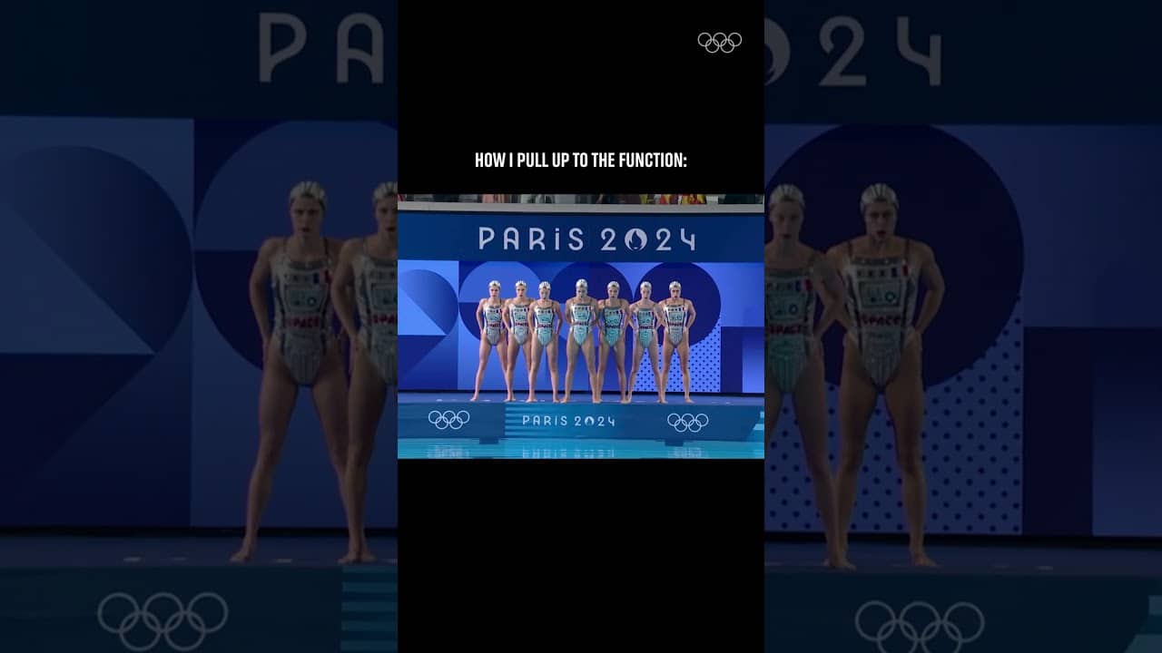 Here's a throwback to this fierce intro from Team France at #Paris2024!  #Olympics #ArtisticSwimming