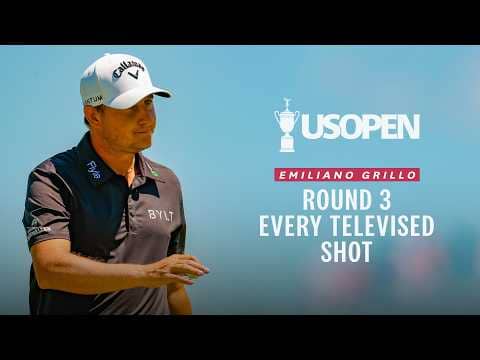 Emiliano Grillo, Round 3 | Every Televised Shot: 2026 U.S. Open Highlights