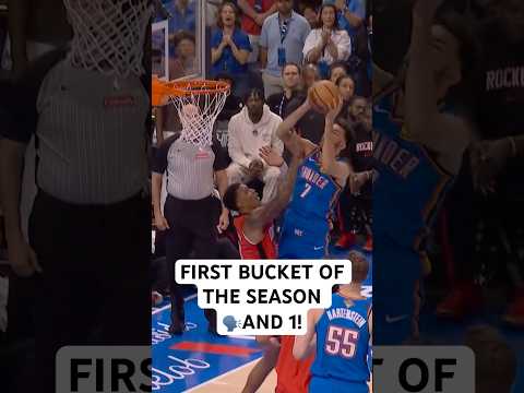 Chet goes up strong for the first bucket of the season