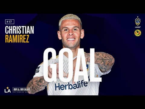GOAL: Christian Ramirez gets one back for LA Galaxy in friendly match vs. Club America