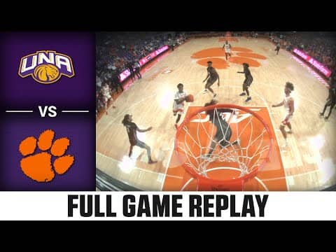 North Alabama vs. Clemson Full Game Replay |  2025-26 ACC Men’s Basketball