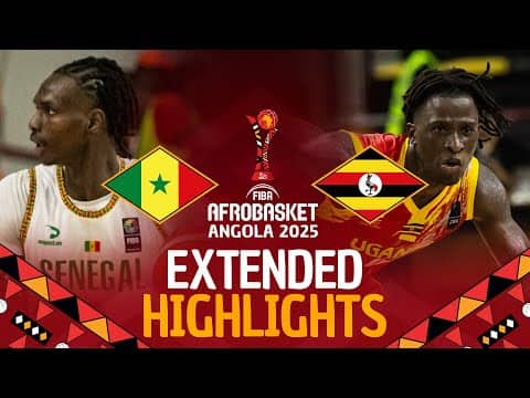 Senegal 🇸🇳 vs Uganda 🇺🇬 | Extended Highlights | #AfroBasket 2025