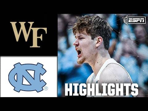 North Carolina Tar Heels vs. Wake Forest Demon Deacons | Full Game Highlights | ESPN CBB