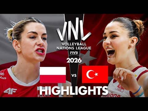 Türkiye 🇹🇷 vs Poland 🇵🇱 | Highlights | Women's VNL 2026