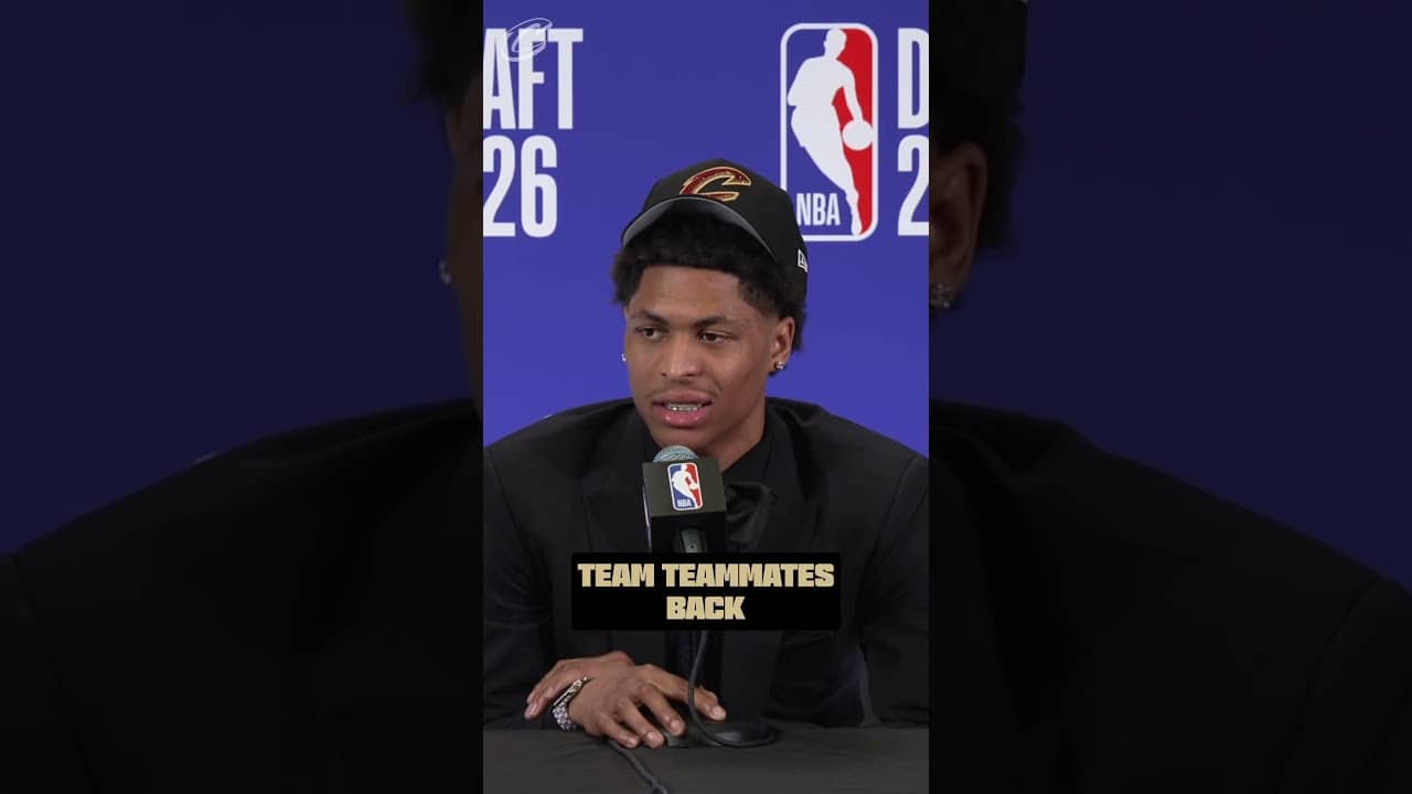 🗣️ You heard the man! #cavs #meleekthomas #nbadraft