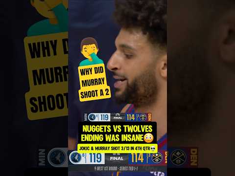 WHY did Jamal Murray shoot that 2?!😳