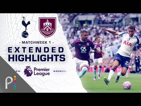 Tottenham Hotspur v. Burnley | PREMIER LEAGUE HIGHLIGHTS | 8/16/2025 | NBC Sports
