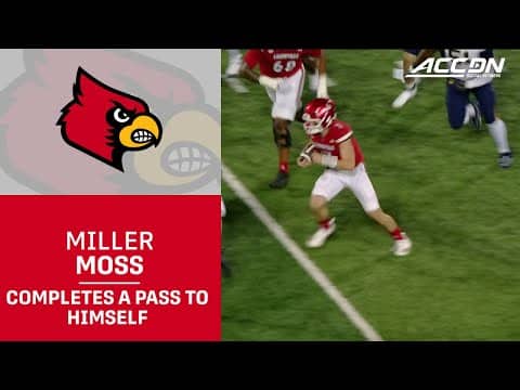 Miller Moss Completes A Pass To Himself For A Louisville First Down