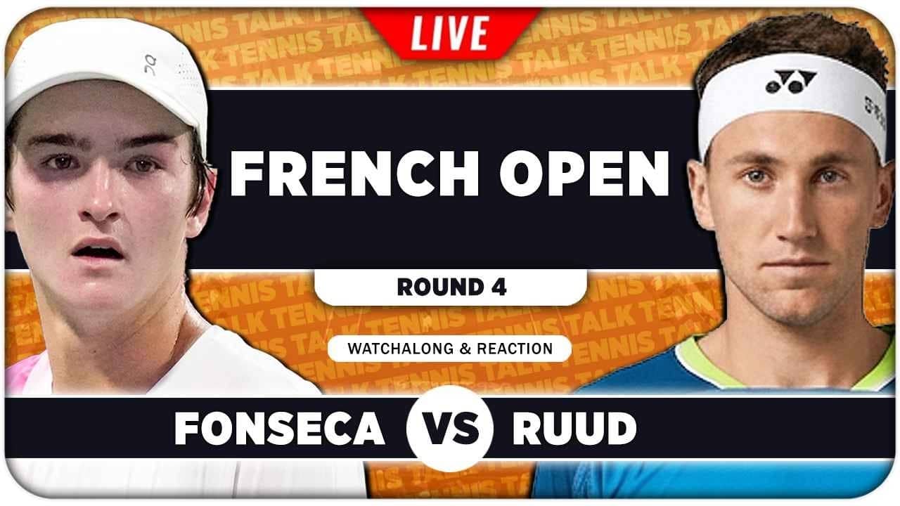 FONSECA vs RUUD • French Open 2026 • LIVE Tennis Watchalong