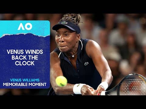 Venus Williams Winds Back the Clock! | Australian Open 2026