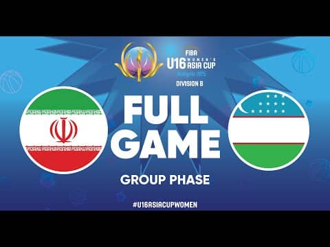 LIVE - Iran v Uzbekistan | FIBA U16 Women's Asia Cup 2025 - Division B | Group Phase