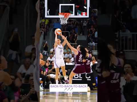 3 STRAIGHT THREES! 🔥 #goldenstatevalkyries #shorts #wnba