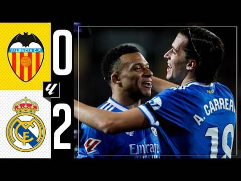 HIGHLIGHTS | Valencia 0-2 Real Madrid | LaLiga