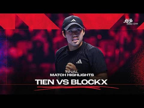 Learner Tien vs Alex Blockx Highlights | 2025 Next Gen ATP Finals