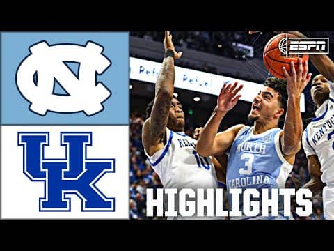DOWN TO THE WIRE 🍿 North Carolina Tar Heels vs. Kentucky Wildcats | Full Game Highlights | ESPN CBB