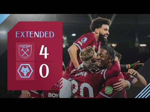 Dinos and Taty Crush Wolves ⚒️ | West Ham 4-0 Wolves | Premier League Extended Highlights