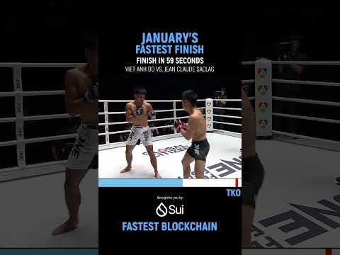 January’s fastest finish goes to Viet Anh Do's TKO of Jean Claude Saclag at ONE Friday Fights 140! 💥