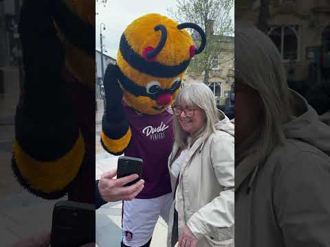 Bertie Bee has been hard at work kitting everyone out with Clarets gear 💜