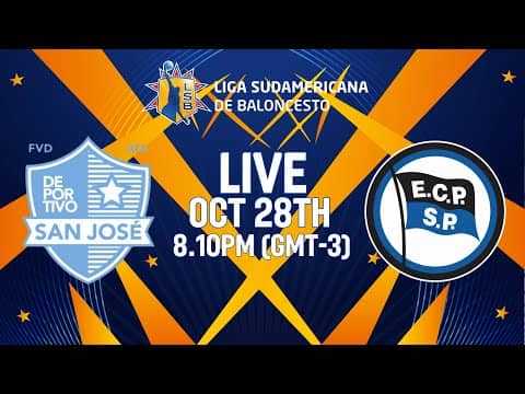 LIVE - San Jose v Pinheiros | Liga Sudamericana de Baloncesto FIBA 2025 | Group Phase