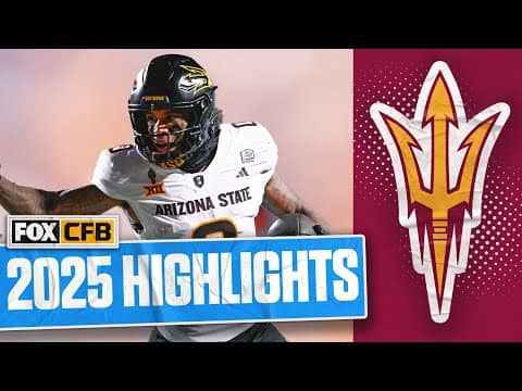 Jordyn Tyson 2025 Arizona State Sun Devils Season Highlights 🏈 FOX College Football