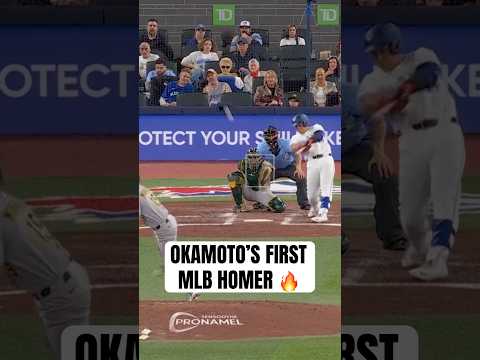 Kazuma Okamoto’s FIRST Major League Home Run! 和真のメジャー初ホームラン! #Toronto #BlueJays