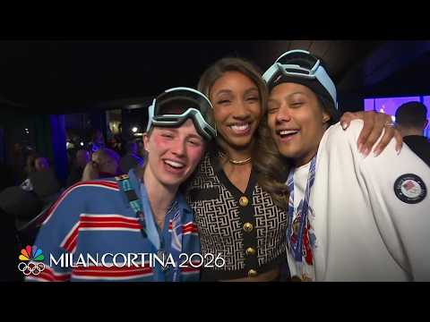 Caroline Harvey, Laila Edwards express what gold medal means | Winter Olympics 2026 | NBC Sports