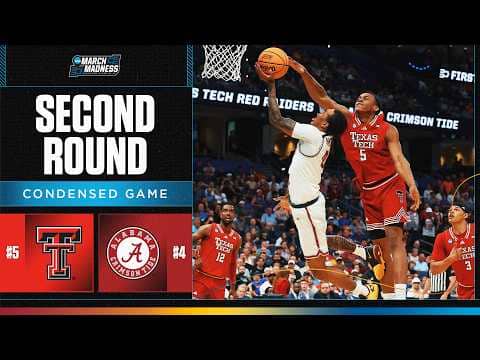 Alabama vs. Texas Tech - Second round NCAA tournament extended highlights