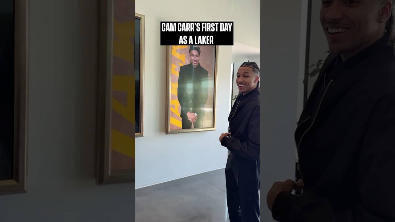 What does a Lakers rookie do on their first day? #NBA