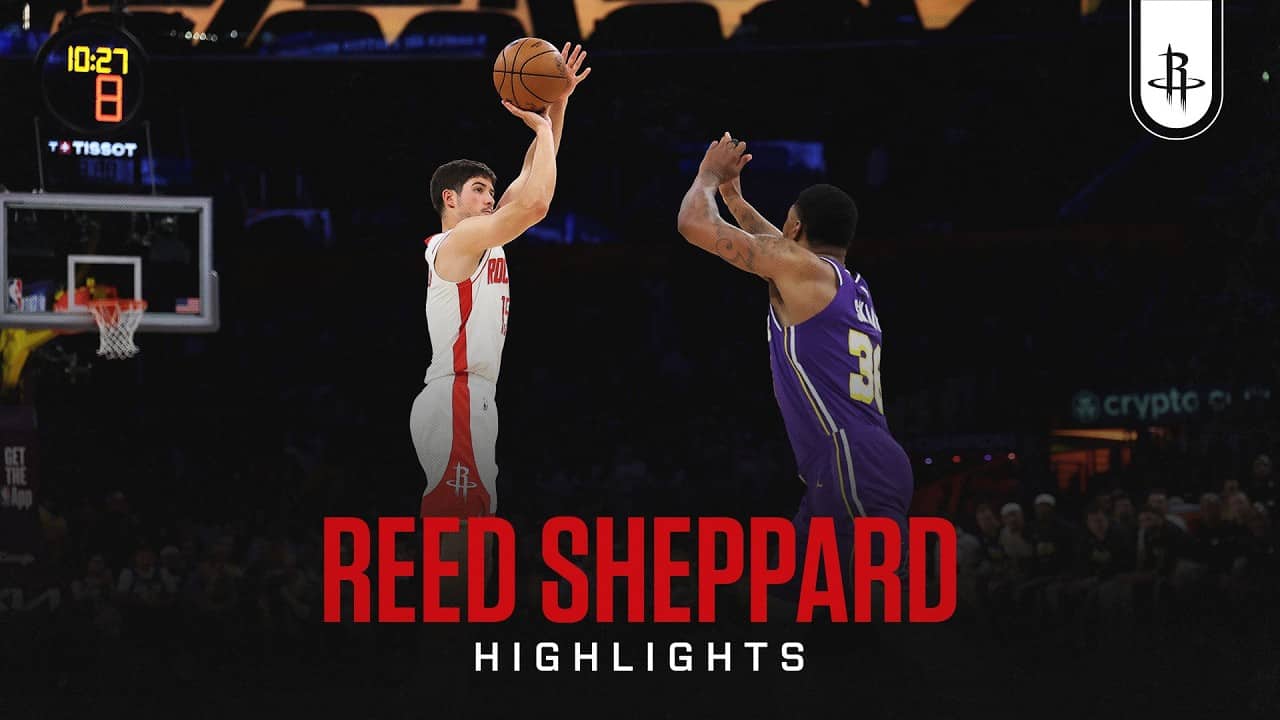Reed Sheppard (12 points) Highlights vs. Los Angeles Lakers