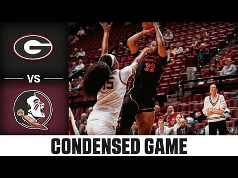 Georgia vs. Florida State Condensed Game | 2025-26 ACC Women's Basketball