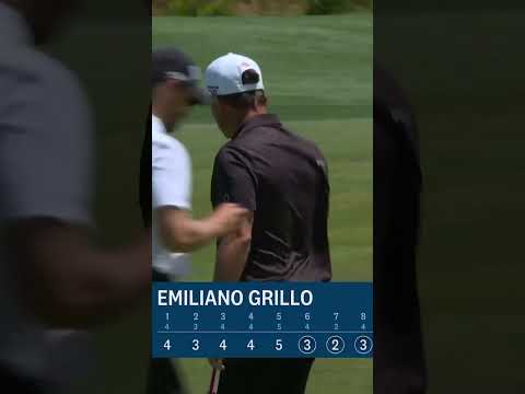 The birdies are out there! Emiliano Grillo has made over 50 feet of putts in the last four holes 📈