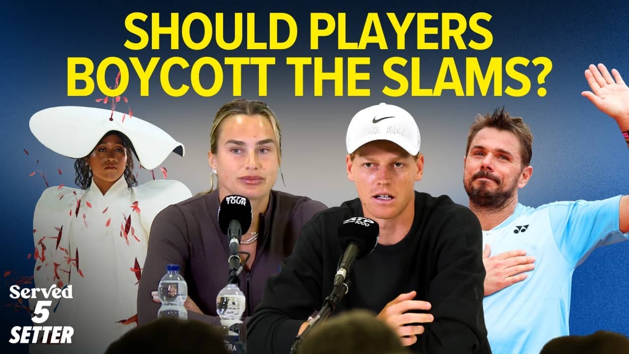 Grand Slam Boycott, Sinner's Formula 1 Coincidence & More | Served 5 Setter