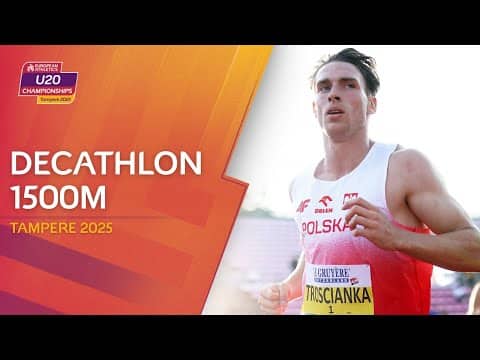 WORLD U20 RECORD! 🔥 Decathlon 1500m replay | Tampere 2025